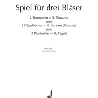 Spiel für 3 Bläser - Performing Score