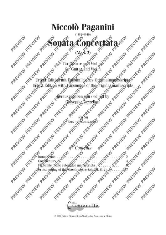 Sonata Concertata - Score and Parts