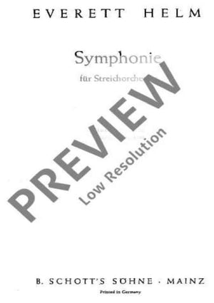 Symphonie - Full Score