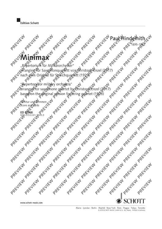 Minimax - Score and Parts