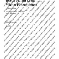 Viennese flute quintet D major - Score and Parts