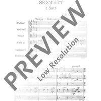 Sextet in D major - Full Score