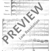 Quintet A major - Full Score