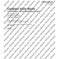 Complete Violin Works