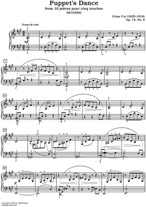 Puppet's Dance, Op. 74, No. 8 (from 10 pièces pour cinq touches)