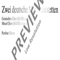 Zwei deutsche Marienmotetten - Choral Score