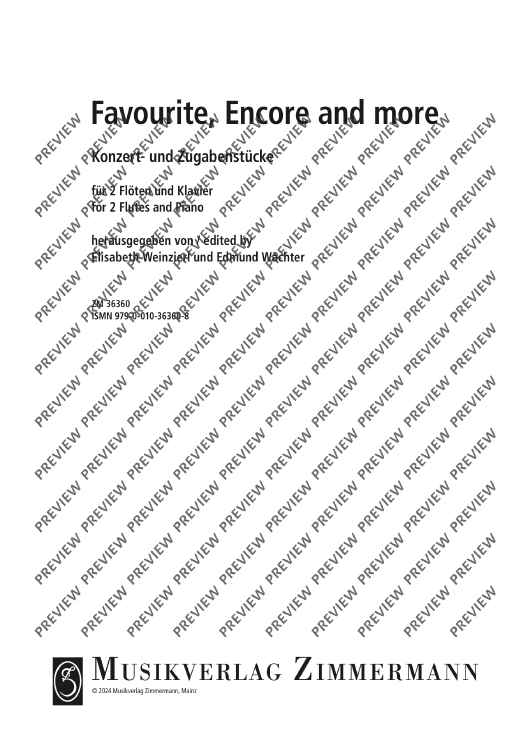 Encore and more - Score and Parts