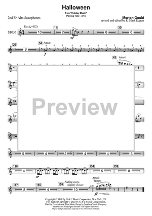 Halloween - Eb Alto Sax 2