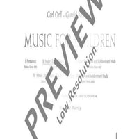 Music for Children - Vocal And Performing Score