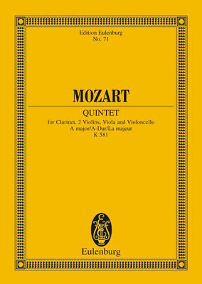 Quintet A major - Full Score