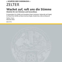 Wachet auf, ruft uns die Stimme - Score