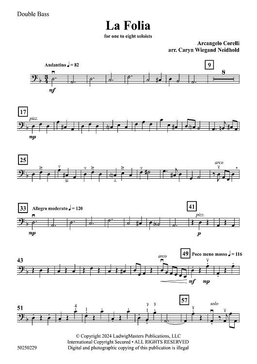 La Folia - Double Bass