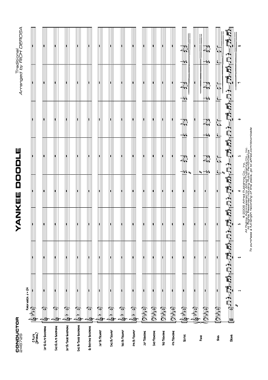 Yankee Doodle - Score