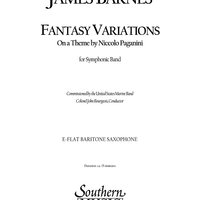 Fantasy Variations on a Theme of Paganini - Eb Baritone Sax