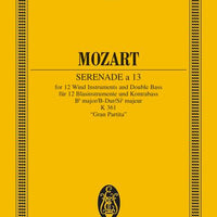 Serenade a 13 No. 10 B flat major - Full Score