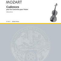 Cadences to the Violin Concertos