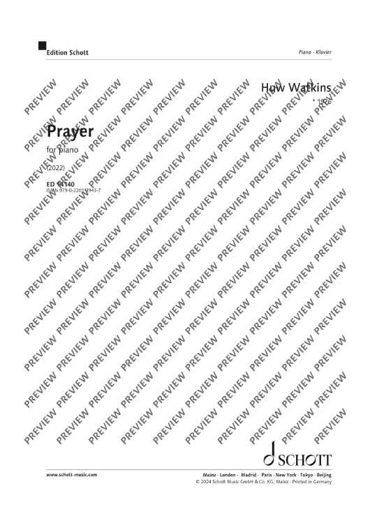 Prayer - Score