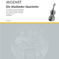 Die Mailänder Quartette in B flat major - Set of Parts