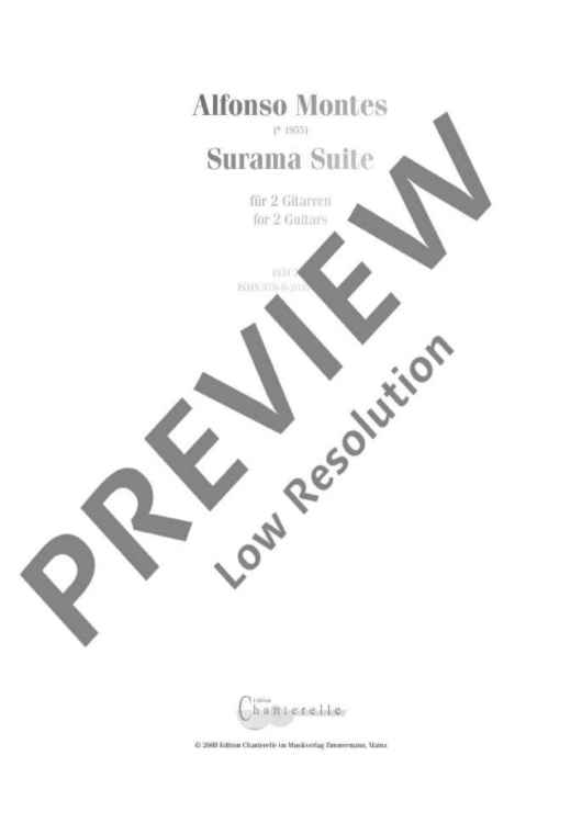 Surama Suite - Score and Parts