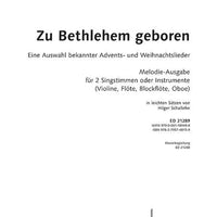 Zu Bethlehem geboren