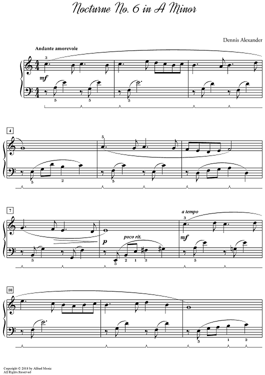 Nocturne No. 6 in A Minor