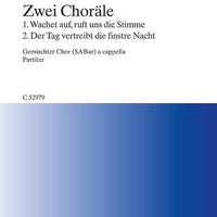 Zwei Choraele - Choral Score