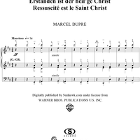 Holy Jesus is Risen From the Dead, from "Seventy-Nine Chorales", Op. 28, No. 25