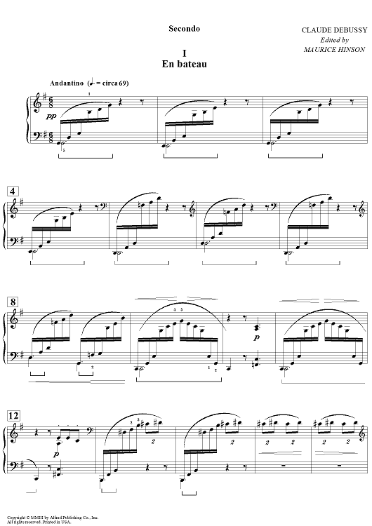 Petite Suite - I - En Bateau - 1st Movement