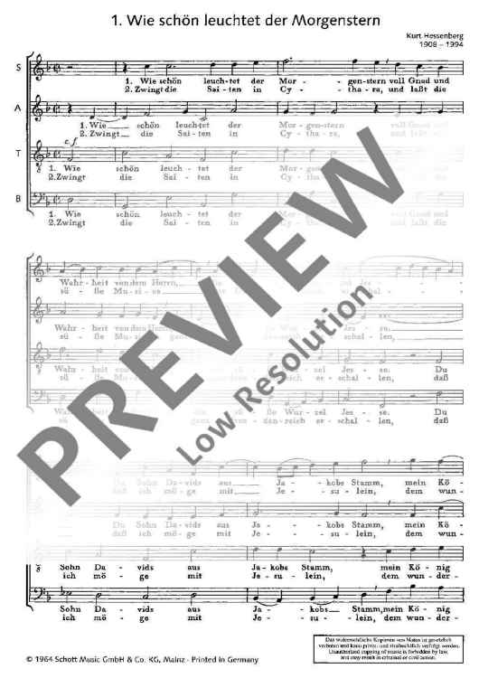 Zwei geistliche Lieder - Choral Score