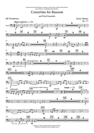 Concertino for Bassoon and Wind Ensemble - Trombone 4