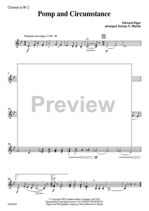 Pomp and Circumstance (easy) - Bb Clarinet 2