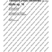 Idylle op. 14 - Score and Parts