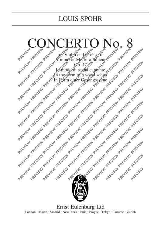 Concerto No. 8 a minor - Full Score