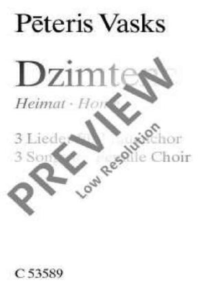 Dzimtene - Choral Score