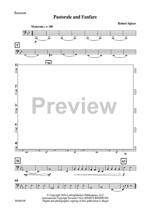 Pastorale and Fanfare - Bassoon