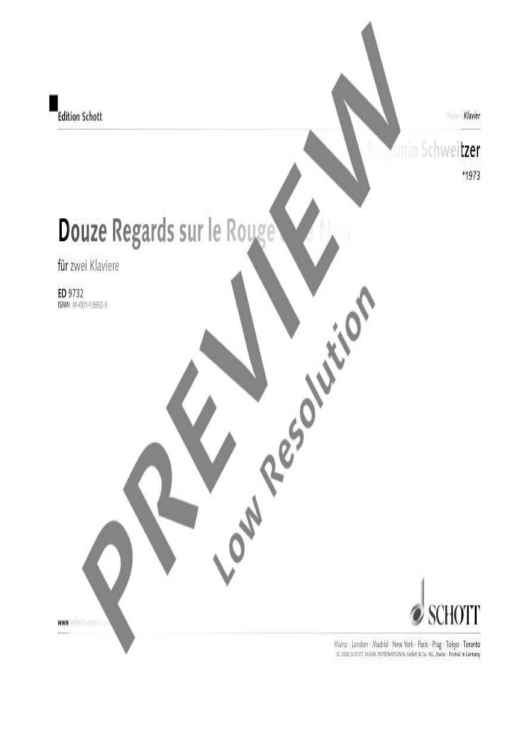 Douze Regards sur le Rouge et le Noir - Performing Score