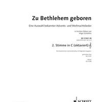 Zu Bethlehem geboren - 2. Part In C / 8va (violin Clef): Treble Record...