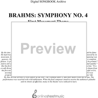 Brahms: Symphony No. 4 - First Movement Theme