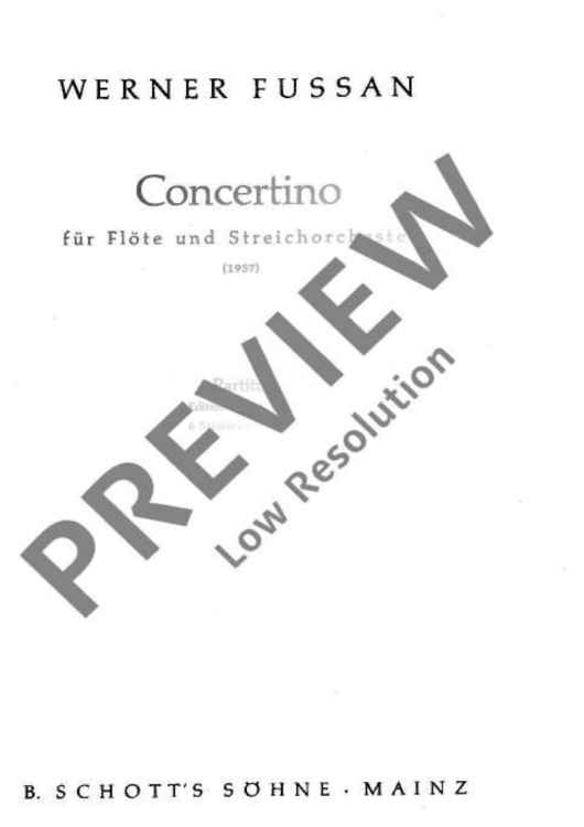 Concertino - Score