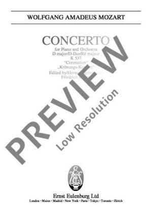 Concerto No. 26 D major - Full Score