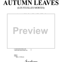 Autumn Leaves (Les feuilles mortes) - Full Score