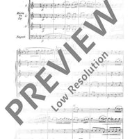 Quintet E major - Score