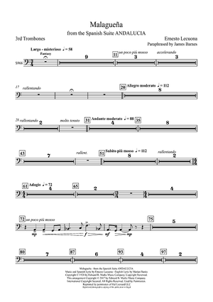 Malaguena: from the Spanish Suite ANDALUCIA - Trombone 3