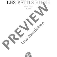 Les petits riens - Full Score