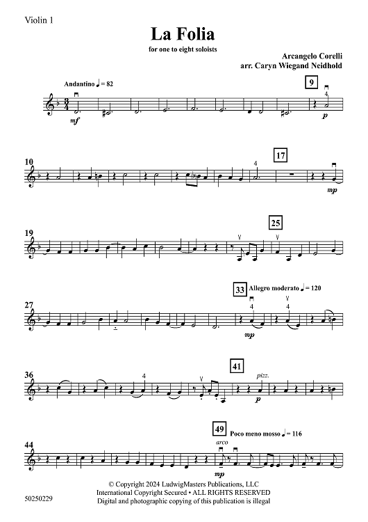 La Folia - Violin 1