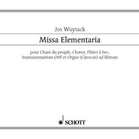 Missa élémentaria - Score