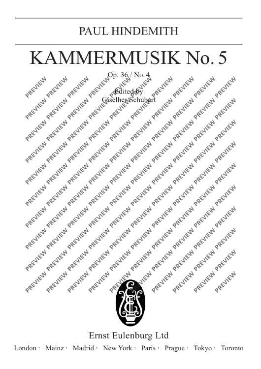 Chamber music No. 5 - Full Score