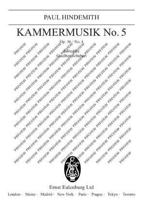 Chamber music No. 5 - Full Score