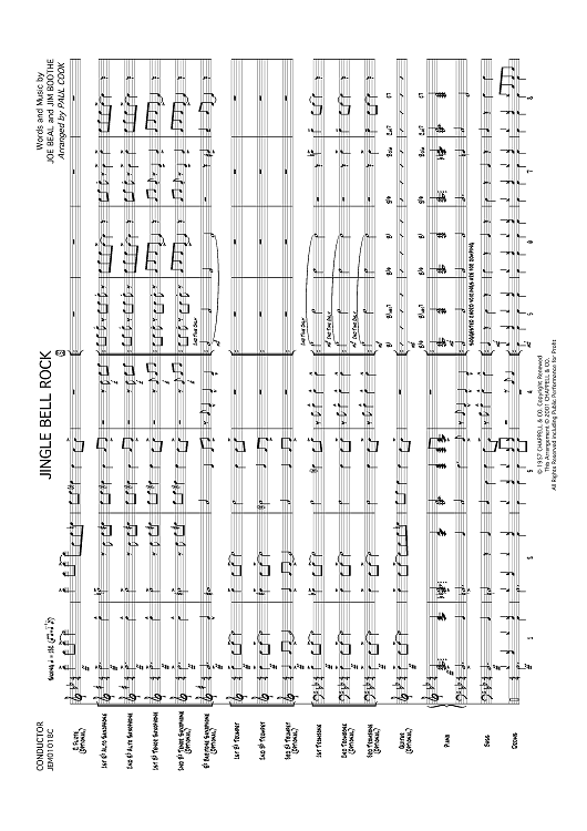 Jingle Bell Rock - Conductor's Score