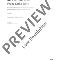 Frühe Kafka-Texte - Performing Score